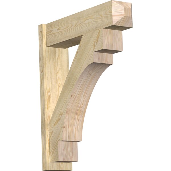 Ekena Millwork Merced Craftsman Rough Sawn Outlooker, Douglas Fir, 8"W x 32"D x 38"H OUT08X32X38MRC04RDF - main